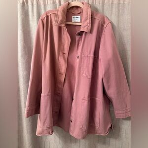 Old Navy Shacket in Dusty Rose